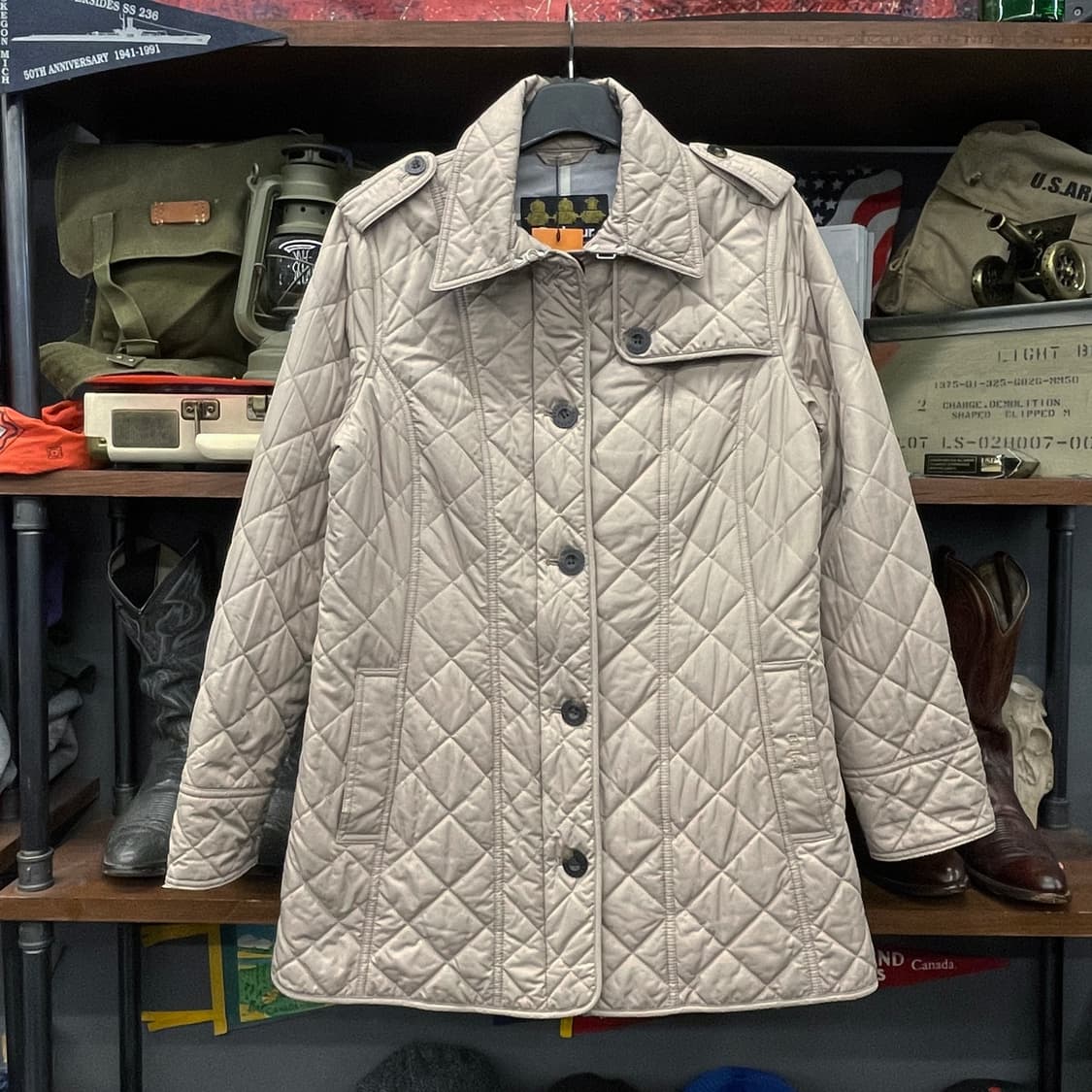 바버 TUMMEL 퀼트 버튼 투웨이 집업 자켓 인터네셔널 상품이미지1