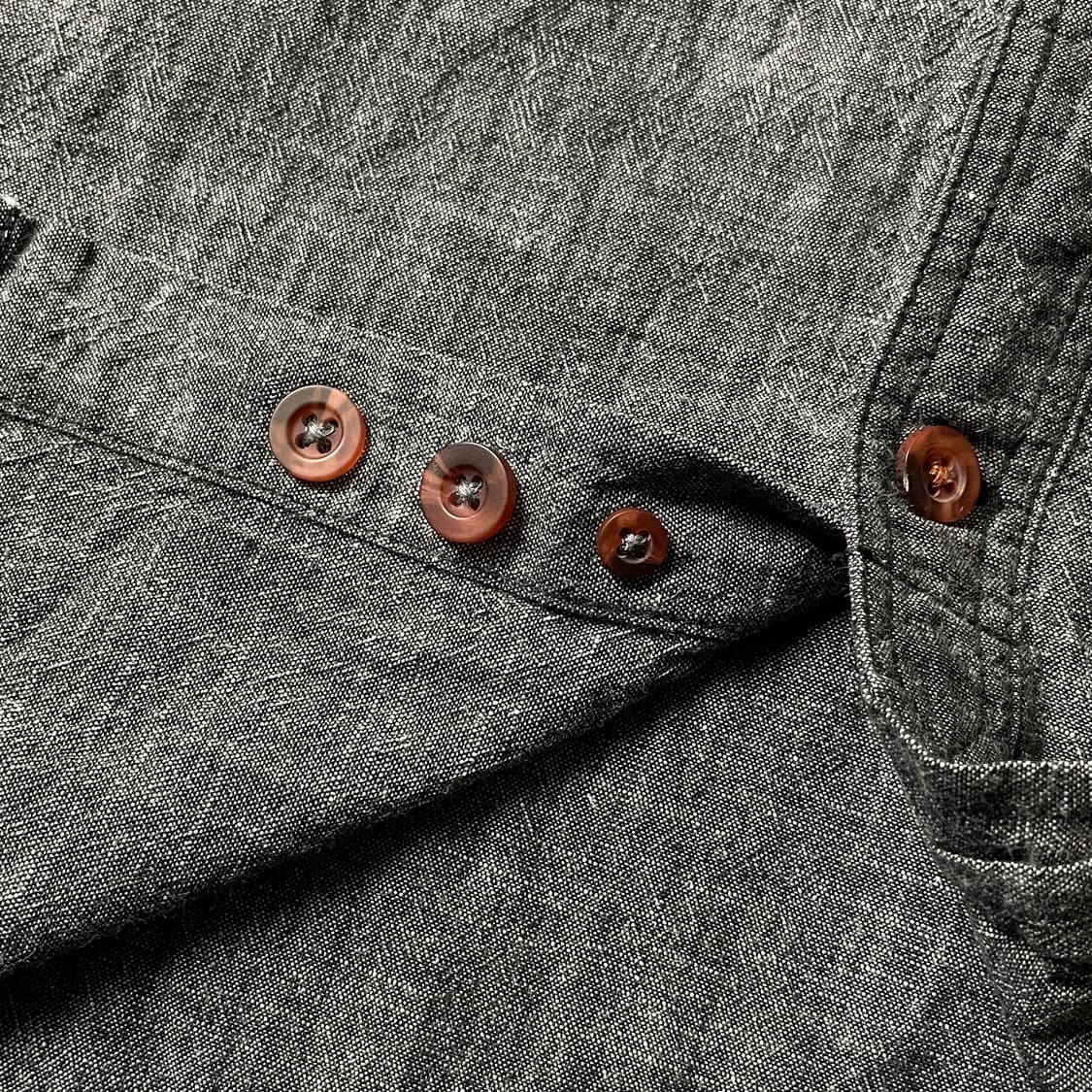 LE 31 빈티지 샴브레이 코튼 셔츠 A00646 상품이미지5