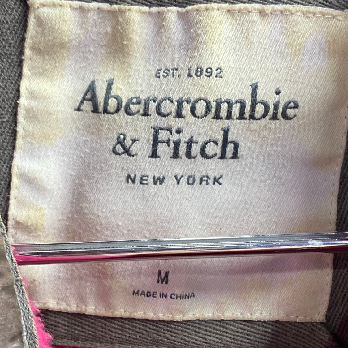 아베크롬비 스펠아웃 빅로고 핑크 후드 집업 B3190 상품이미지4