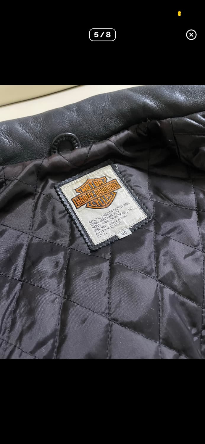 HARLEY DAVIDSON COWHIDE SINGLE RIDER LEA 상품이미지4