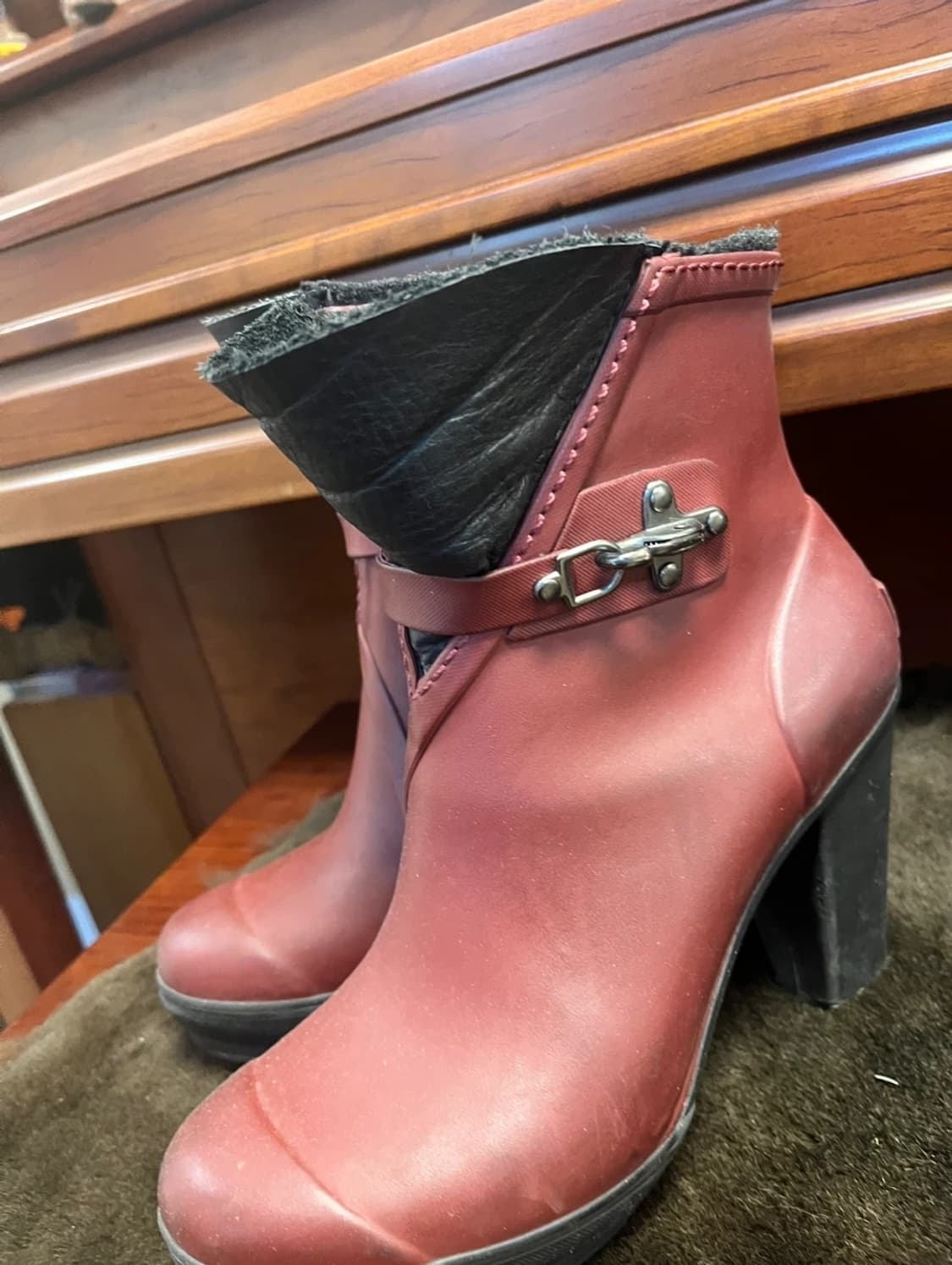 버건디 소렐 부츠  상품이미지2