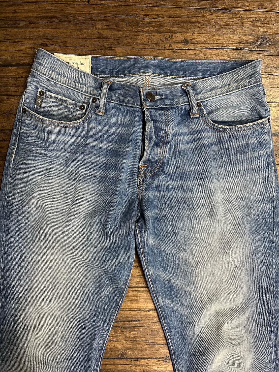 아베크롬비앤피치 Abercrombie & Fitch 버튼플라이 워싱 데님 상품이미지7