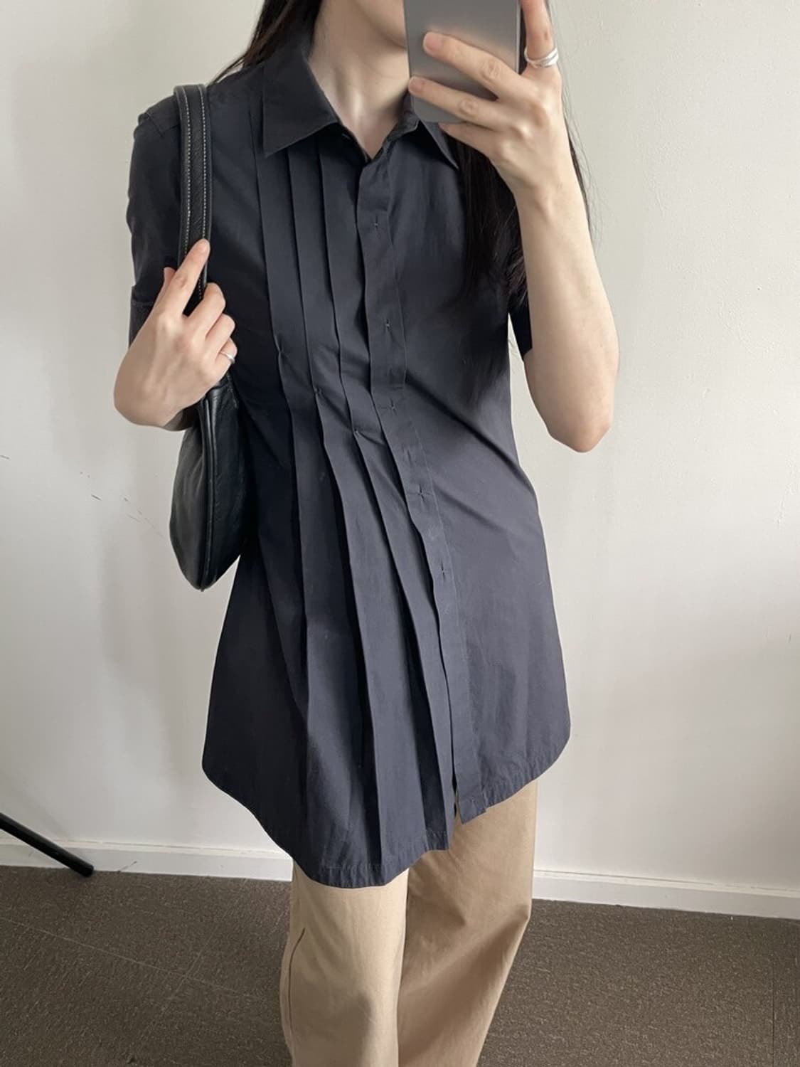 SPORTMAX pintuck half shirts 상품이미지1