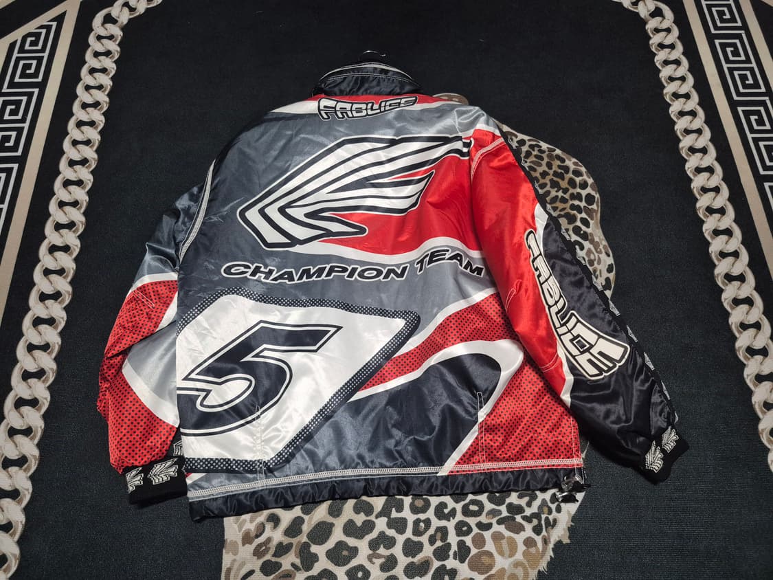 (희귀)90's FABLICE 신슐레이트 하프 집 풀 프린트 스키 자켓 상품이미지5