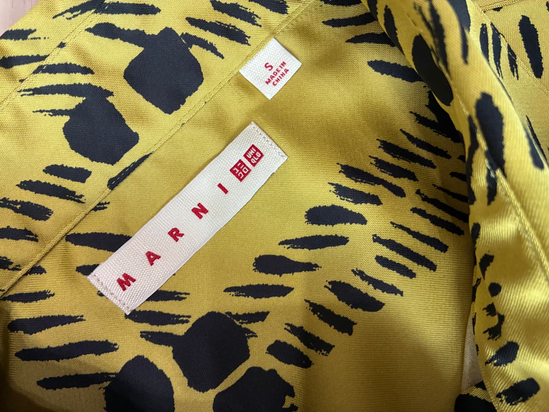 MARNI * Uniqlo SS22 오버사이즈 롱슬리브 셔츠 머스타드 S 상품이미지3