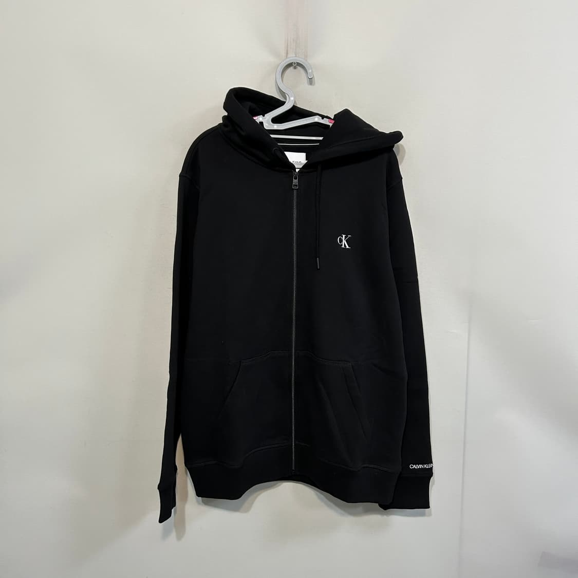 켈빈클라인 남성 기모 후드 집업 XL  상태 최상 상품이미지1