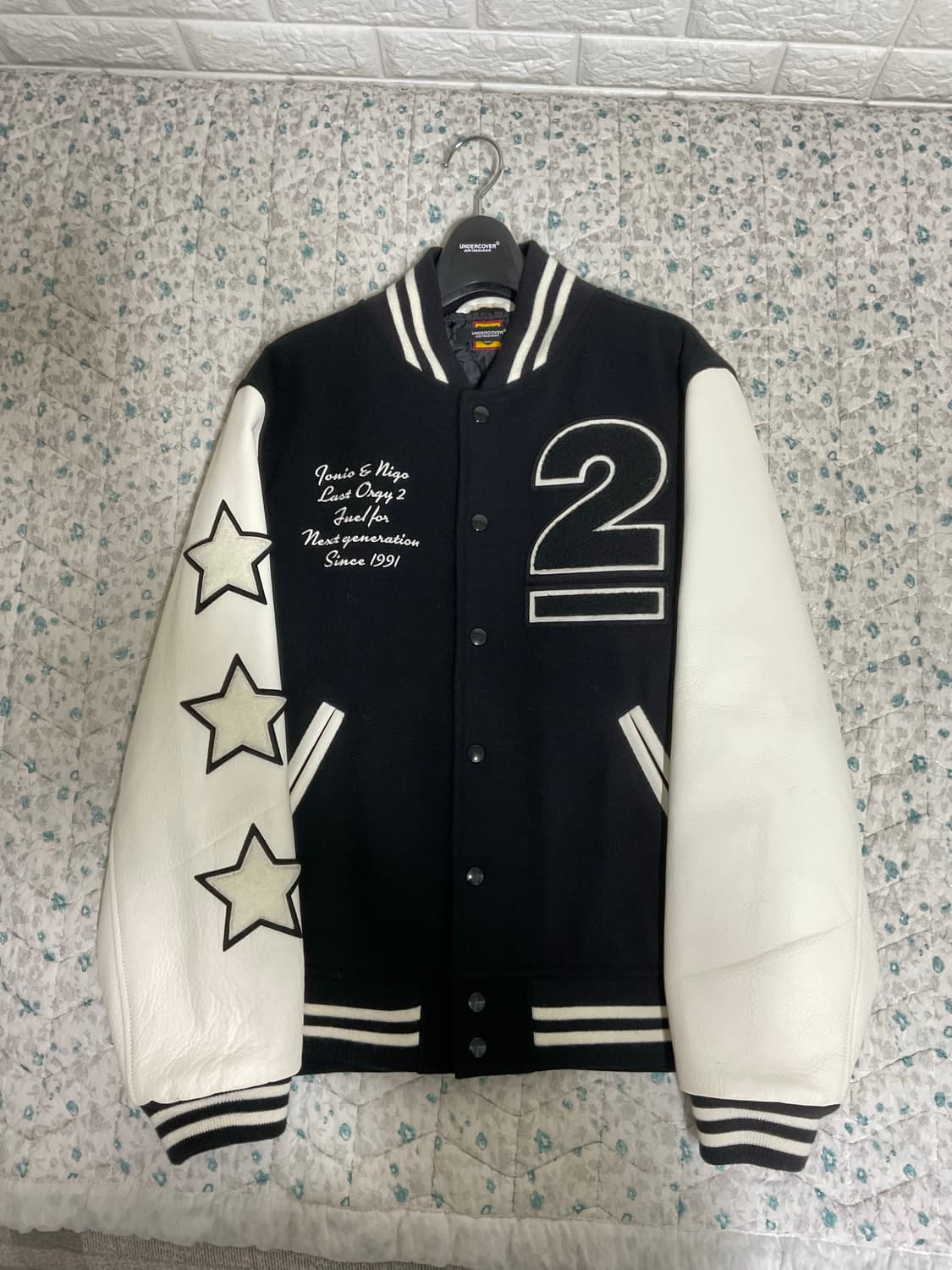 휴먼메이드 x 언더커버 라스트 올지2 바시티 자켓 L 상품이미지7