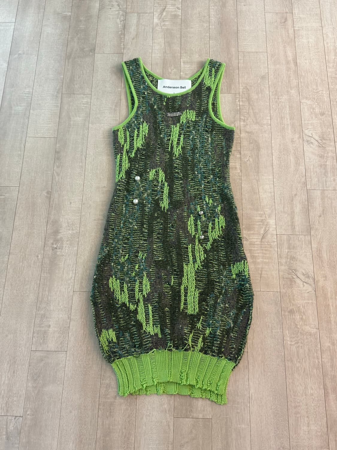 앤더슨벨 슬리브리스 니트원피스 상품이미지1