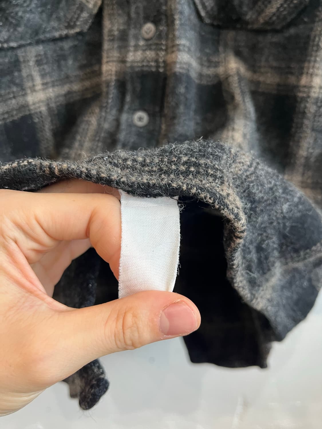 WOOLRICH 울리치 울 체크 셔츠 자켓 Made in USA (L) 상품이미지5