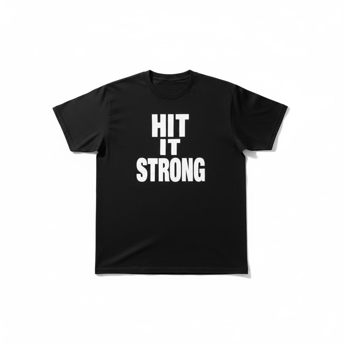 WWE 더락 HIT IT STRONG 검정 티셔츠 M 상품이미지1