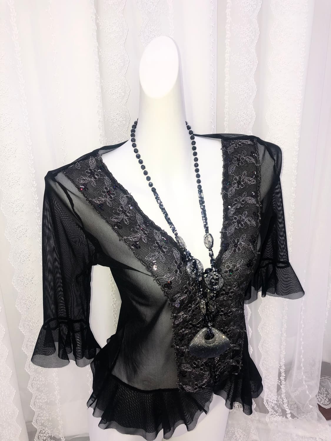 gray pearl necklace 상품이미지2
