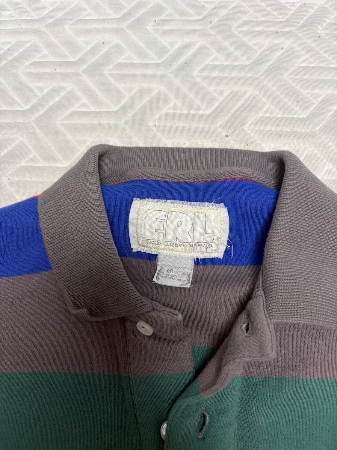 Erl 이알엘 스트라이프 폴로셔츠 25FW M사이즈 상품이미지2