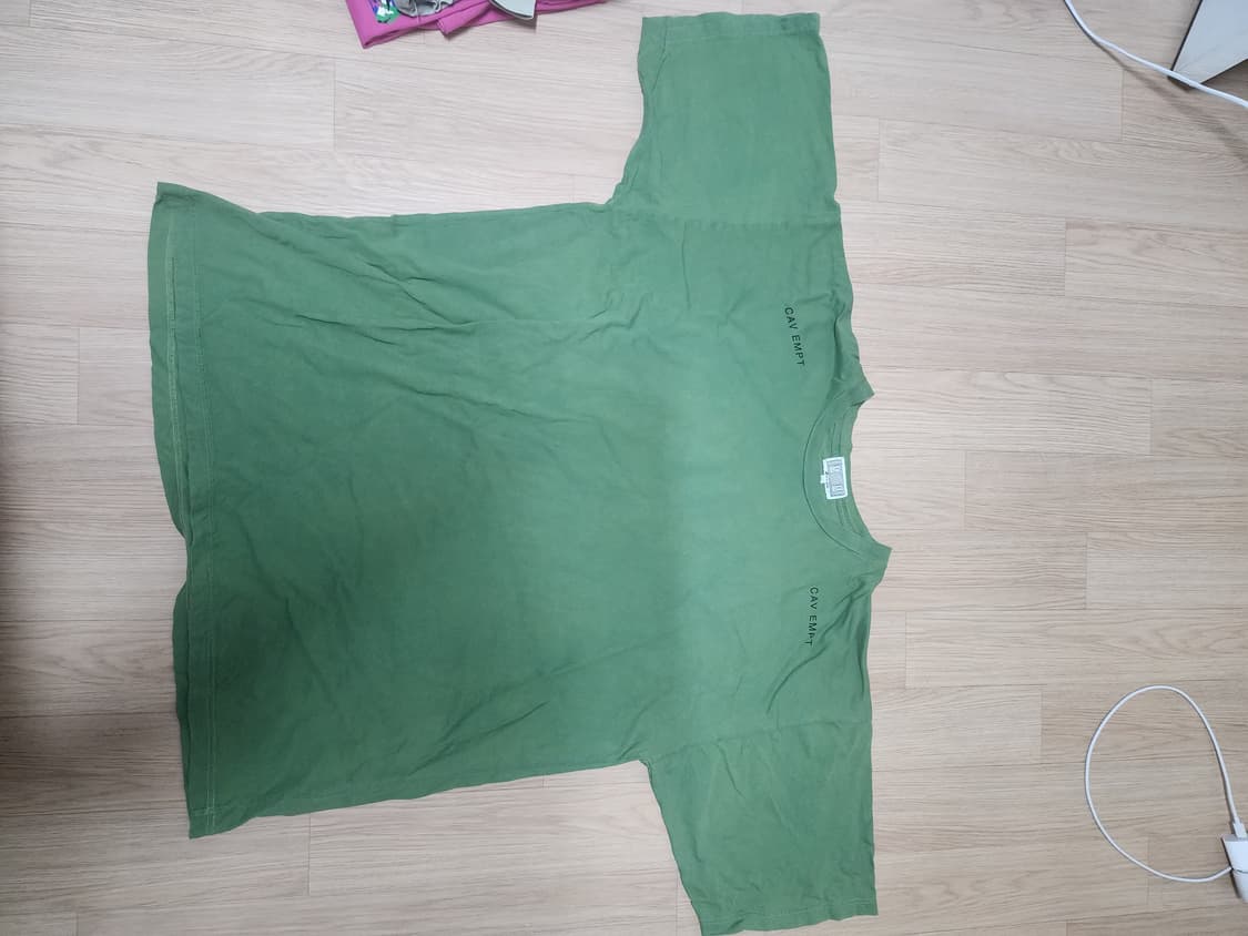 [XL]카브엠트 오버다이드 빅 티셔츠 그린 상품이미지1