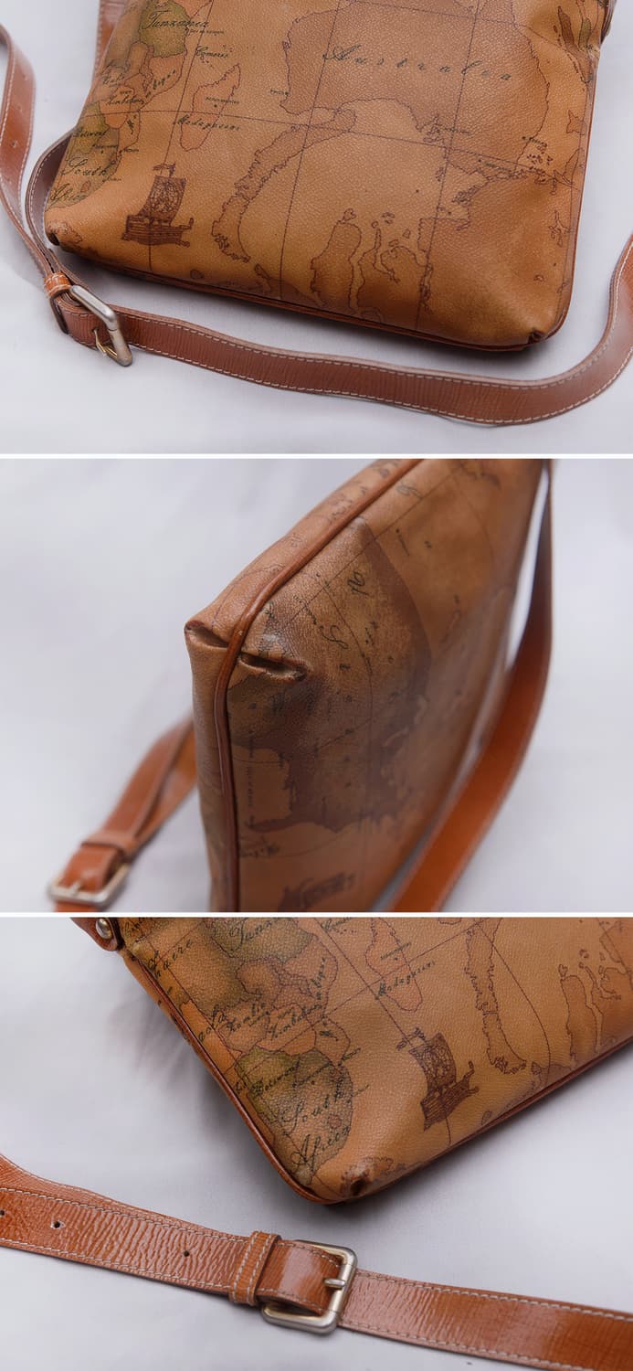 프리마 클라쎄 (Made in italy) 시그니쳐 고지도 플랫 크로스백 상품이미지6