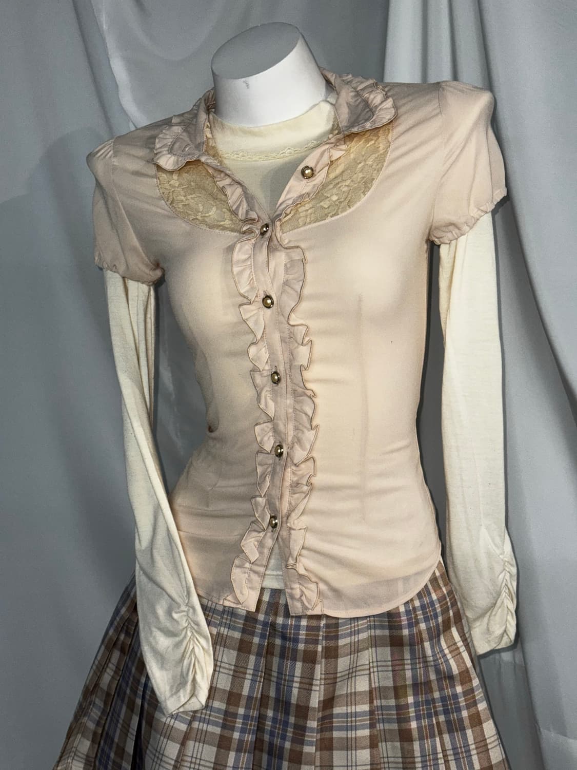 하치깔 브라운 피치 러블리 히메 코디세트  상품이미지7