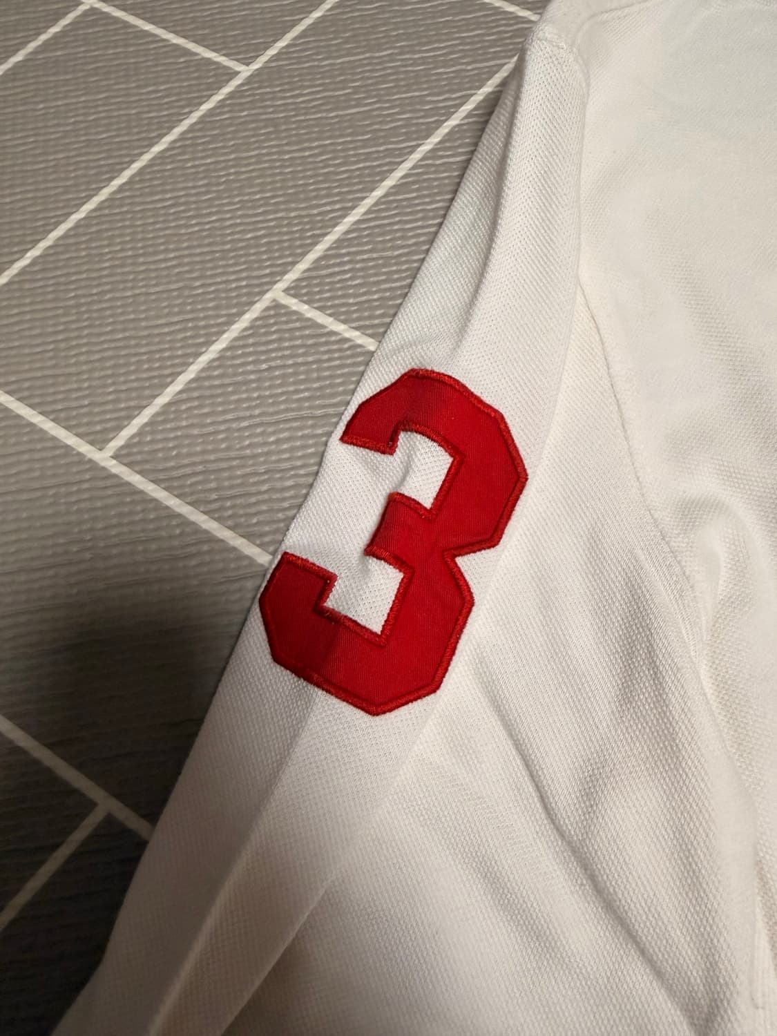 폴로 빅포니 긴팔 럭비티 화이트 상품이미지4