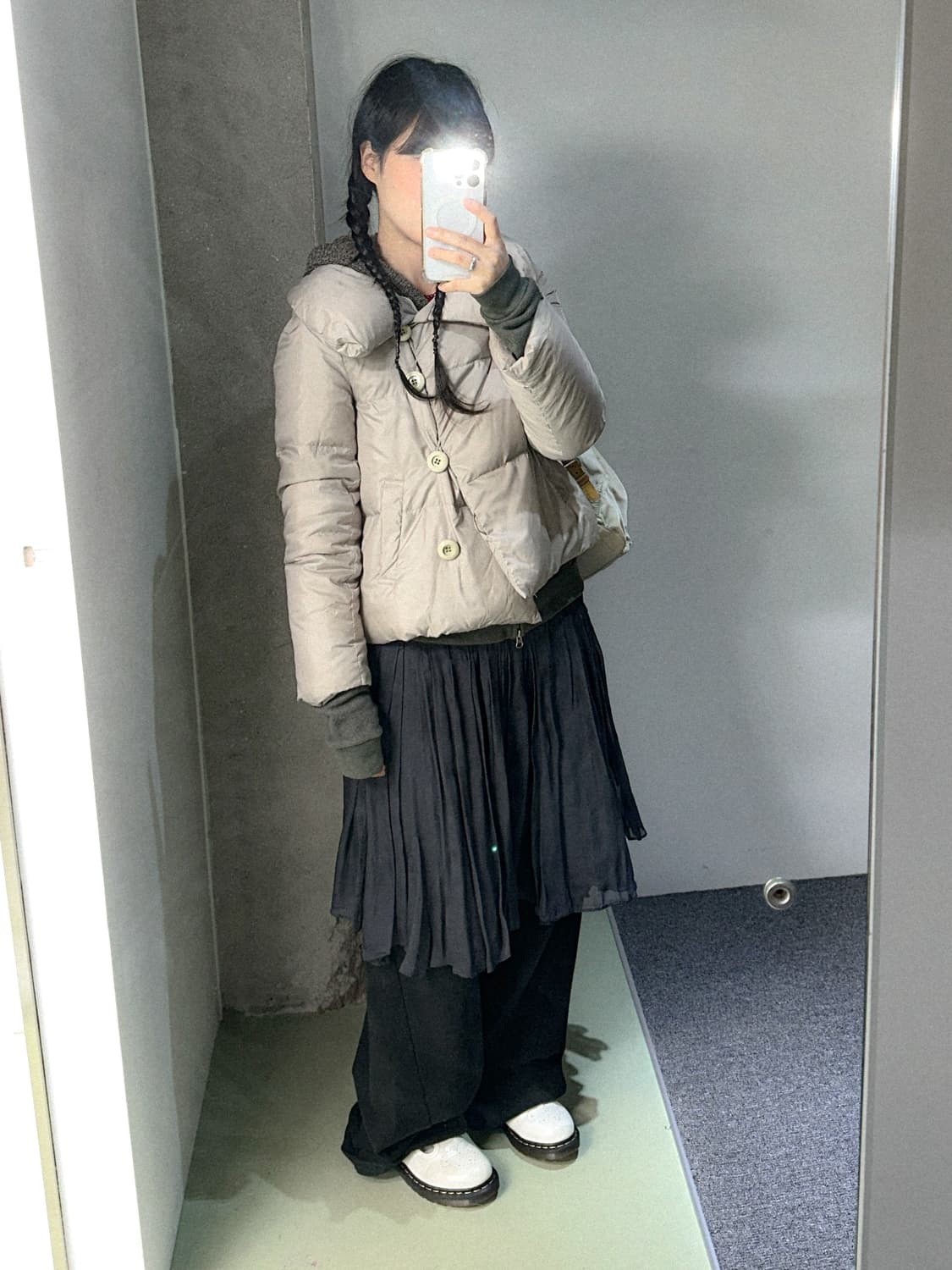 kumijyoku grayish beige down jacket 상품이미지3