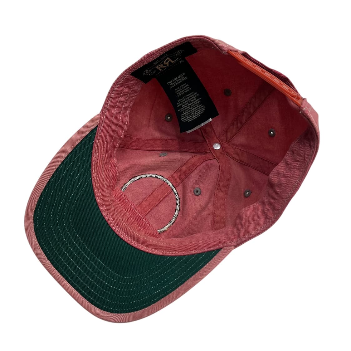 더블알엘 윙드로고 페이디트 레드 볼캡 상품이미지8