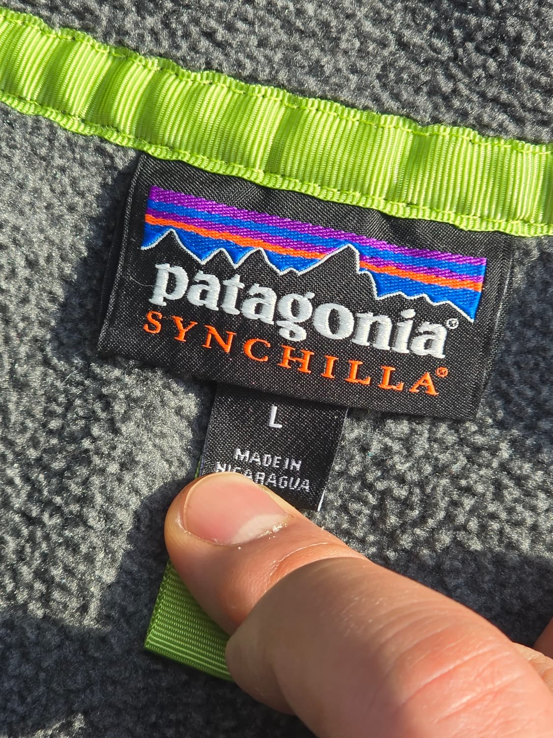 파타고니아 신칠라 스냅티 니켈그린 L 헤비웨이트 상품이미지3