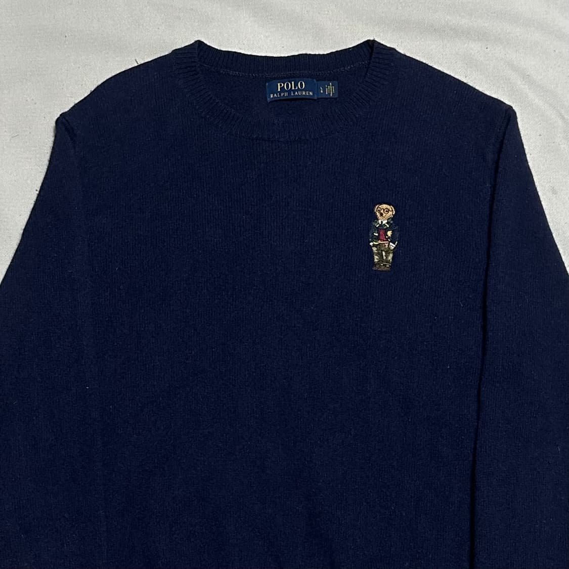L 폴로랄프로렌 스몰 폴로베어 네이비 울 니트 상품이미지1
