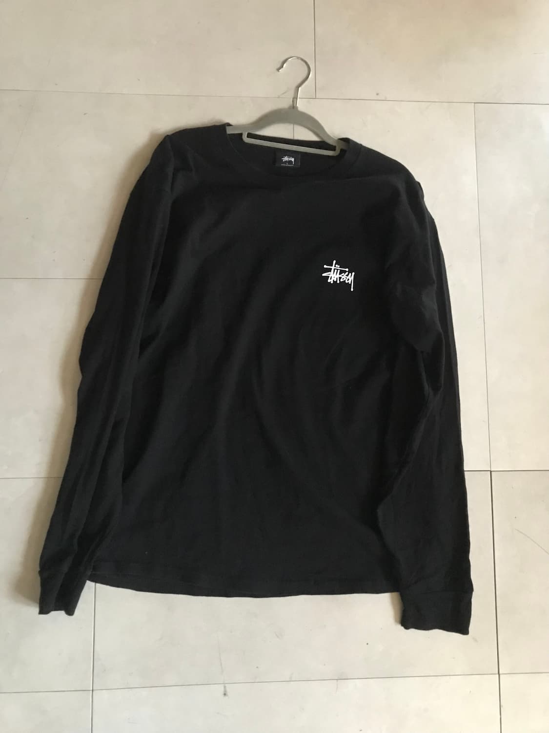 스투시 블랙 빅로고 롱슬리브 상품이미지7