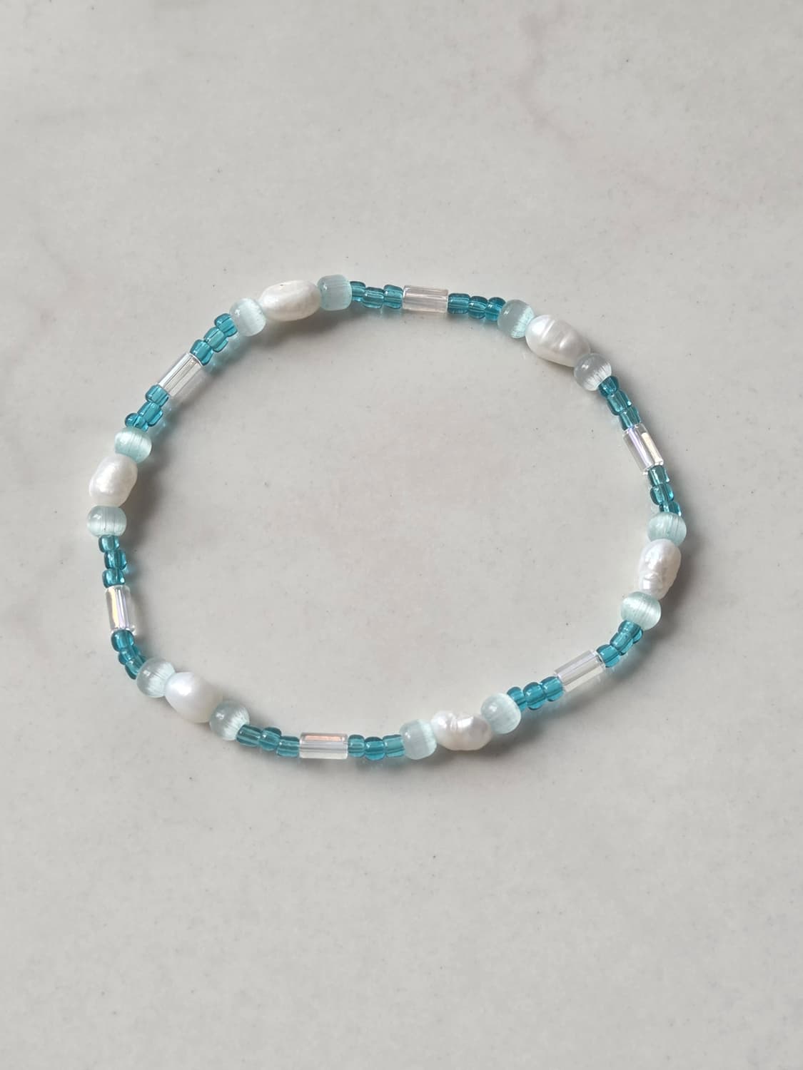[Handmade] ocean blue 비즈팔찌 상품이미지1