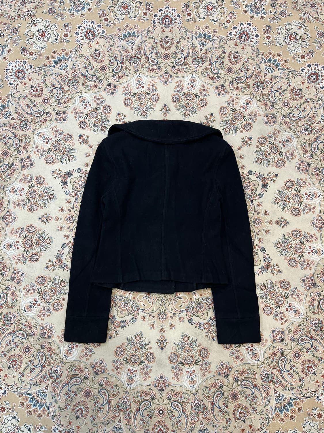 엠포리오 아르마니 하이넥 캐시미어 버튼 자켓 상품이미지3