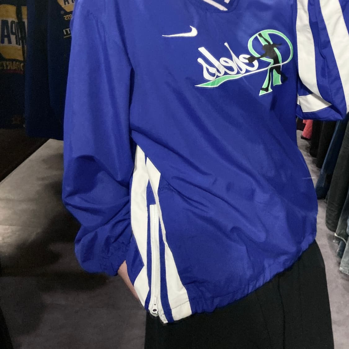 [IM] 나이키 블루 스우시 풀오버 웜업 상품이미지5