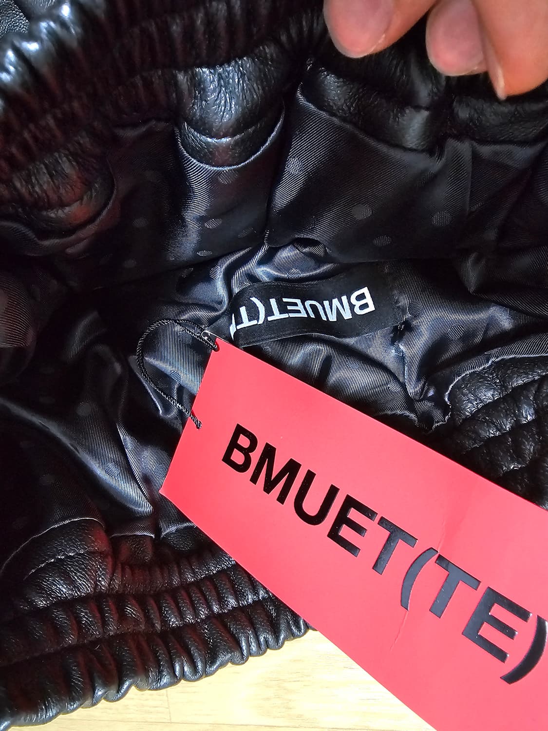 새상품 비뮈에트 bmuet(te) 레더 볼륨 맥시 스커트 상품이미지4