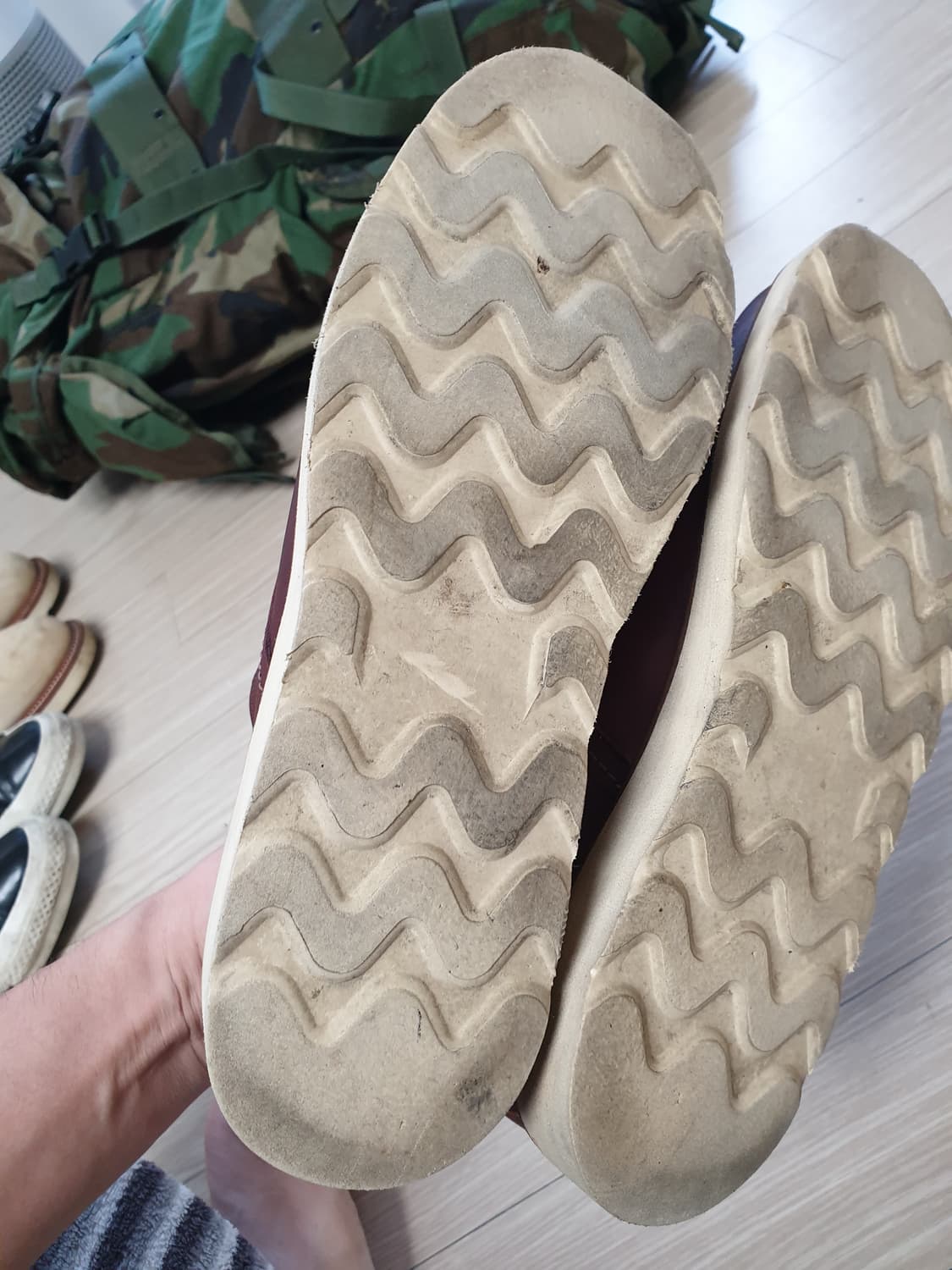 보트아일랜드 레드 브라운 가죽 캐주얼화(280) 상품이미지5