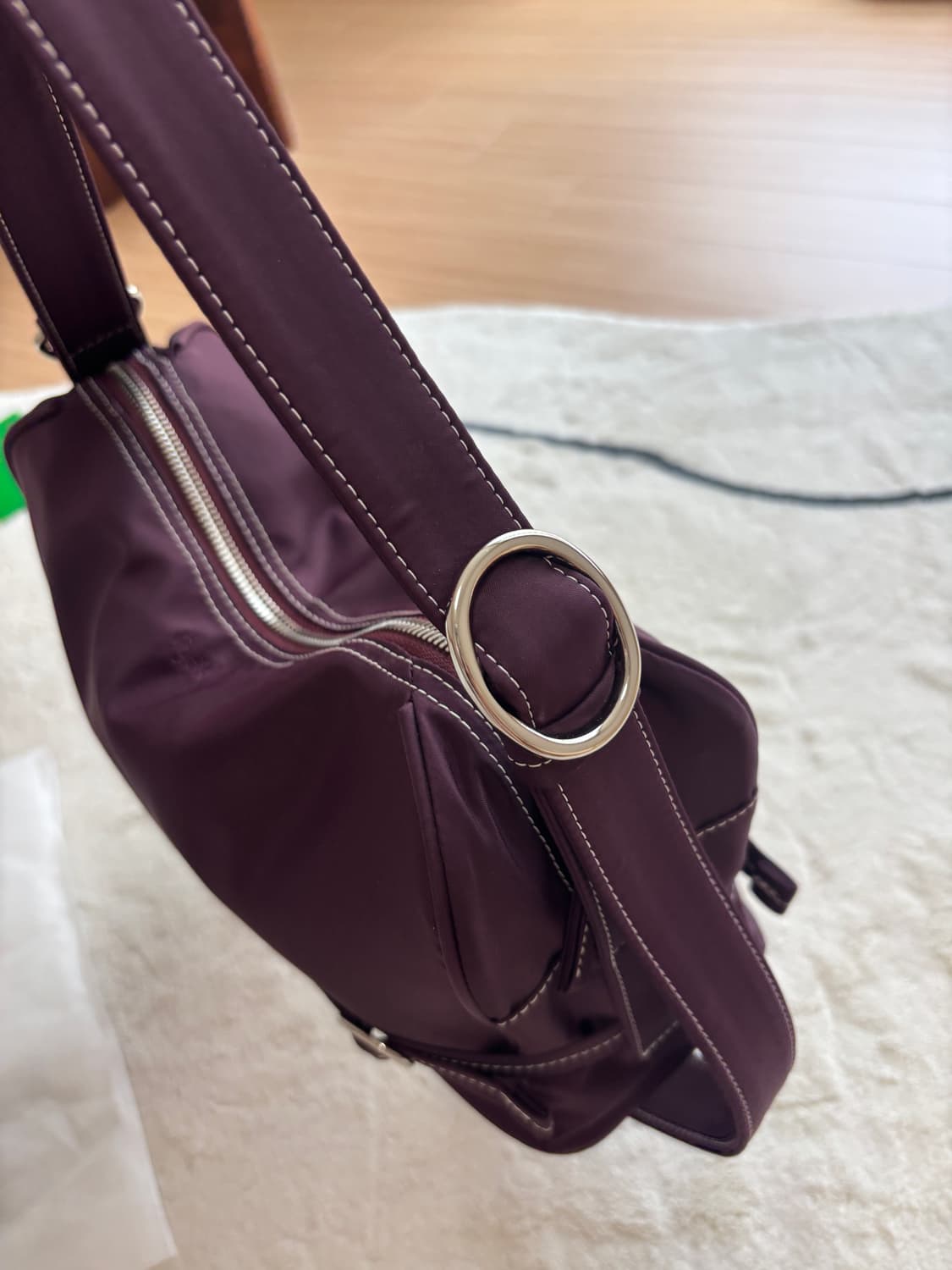 혜키 포티백 퍼플 poty bag purple 방수 나일론 숄더백 상품이미지6