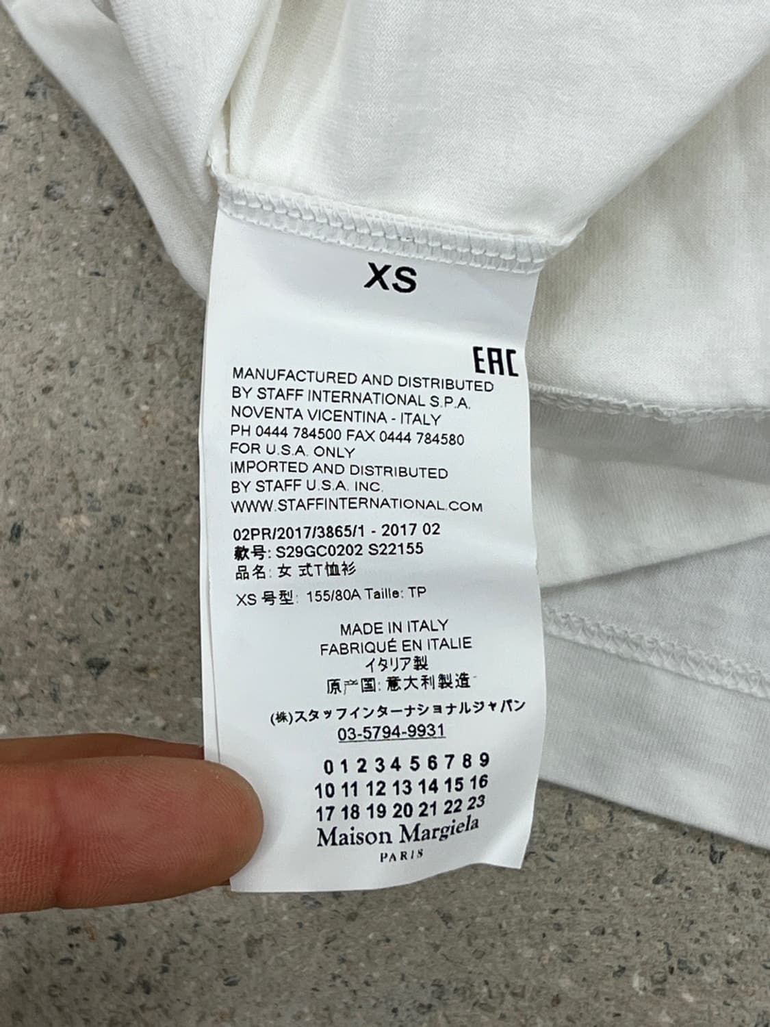 메종 마르지엘라 17SS 도트 그래픽 반팔 티셔츠 상품이미지7