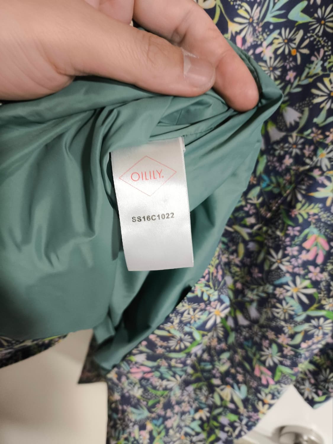 오일릴리 플라워 프린팅 코트 봄자켓 상품이미지6