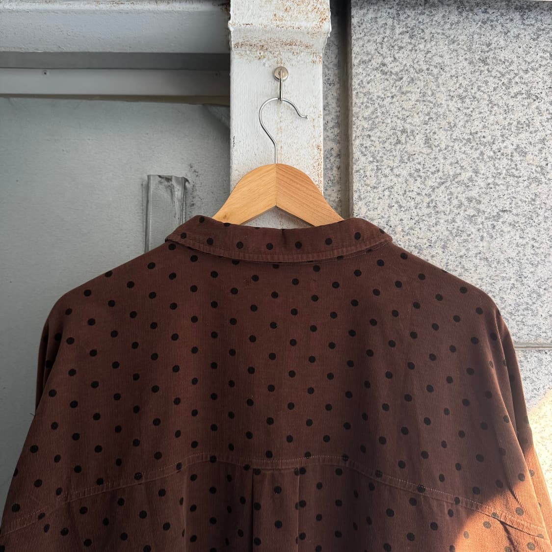 VTG 폴카닷 코듀로이 셔츠 상품이미지5