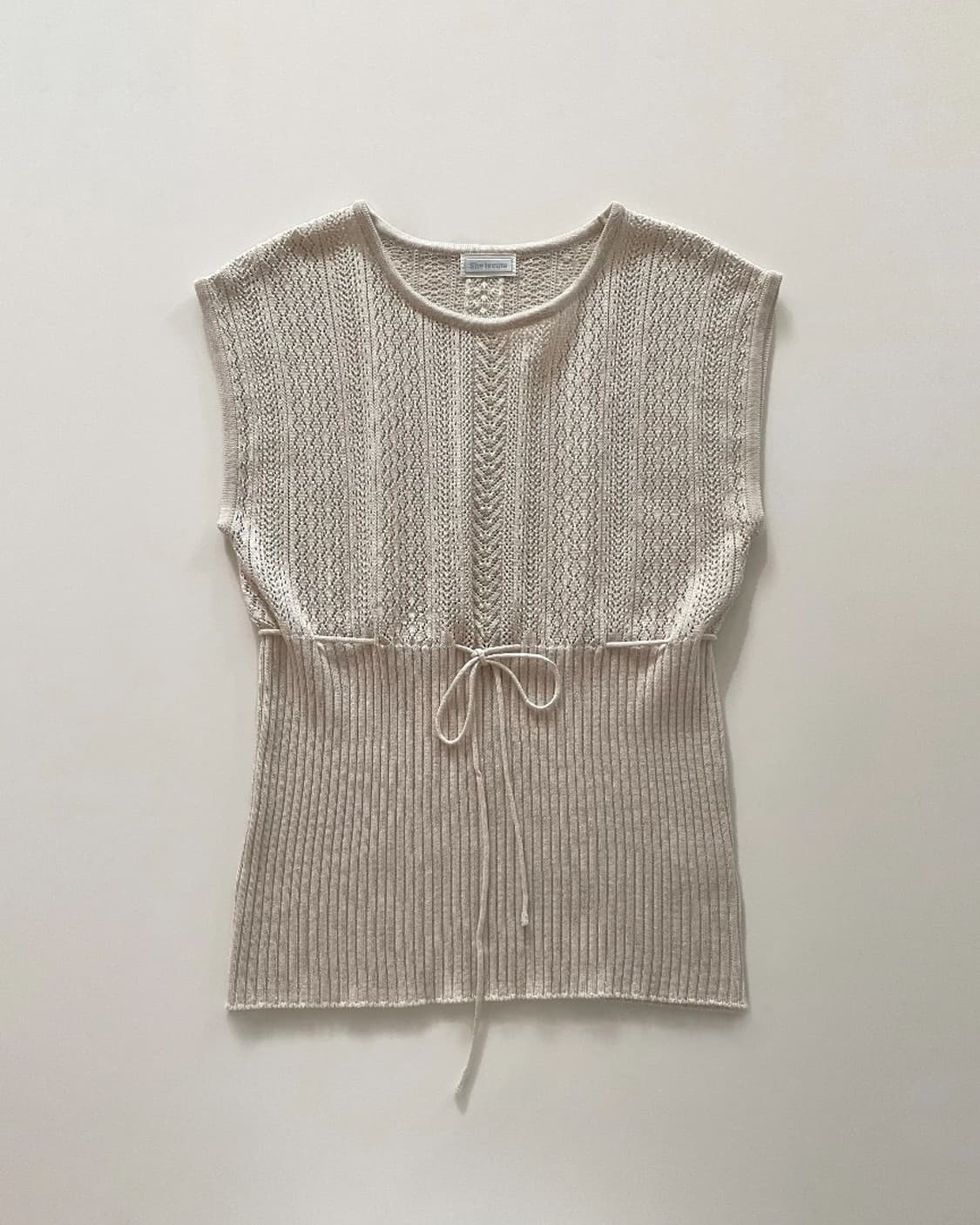 쉬이즈큐트 Summer Knit top Greige 상품이미지1