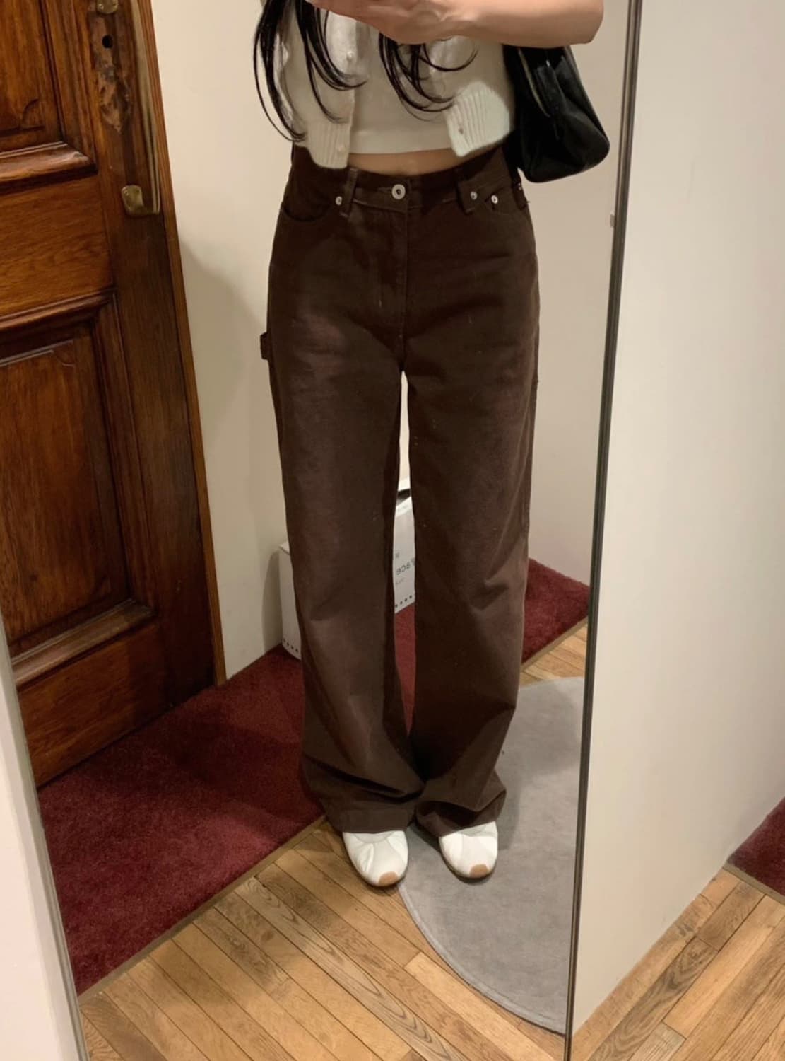 택o새제품) leeds 리즈 카펜터 팬츠 브라운 m 상품이미지1