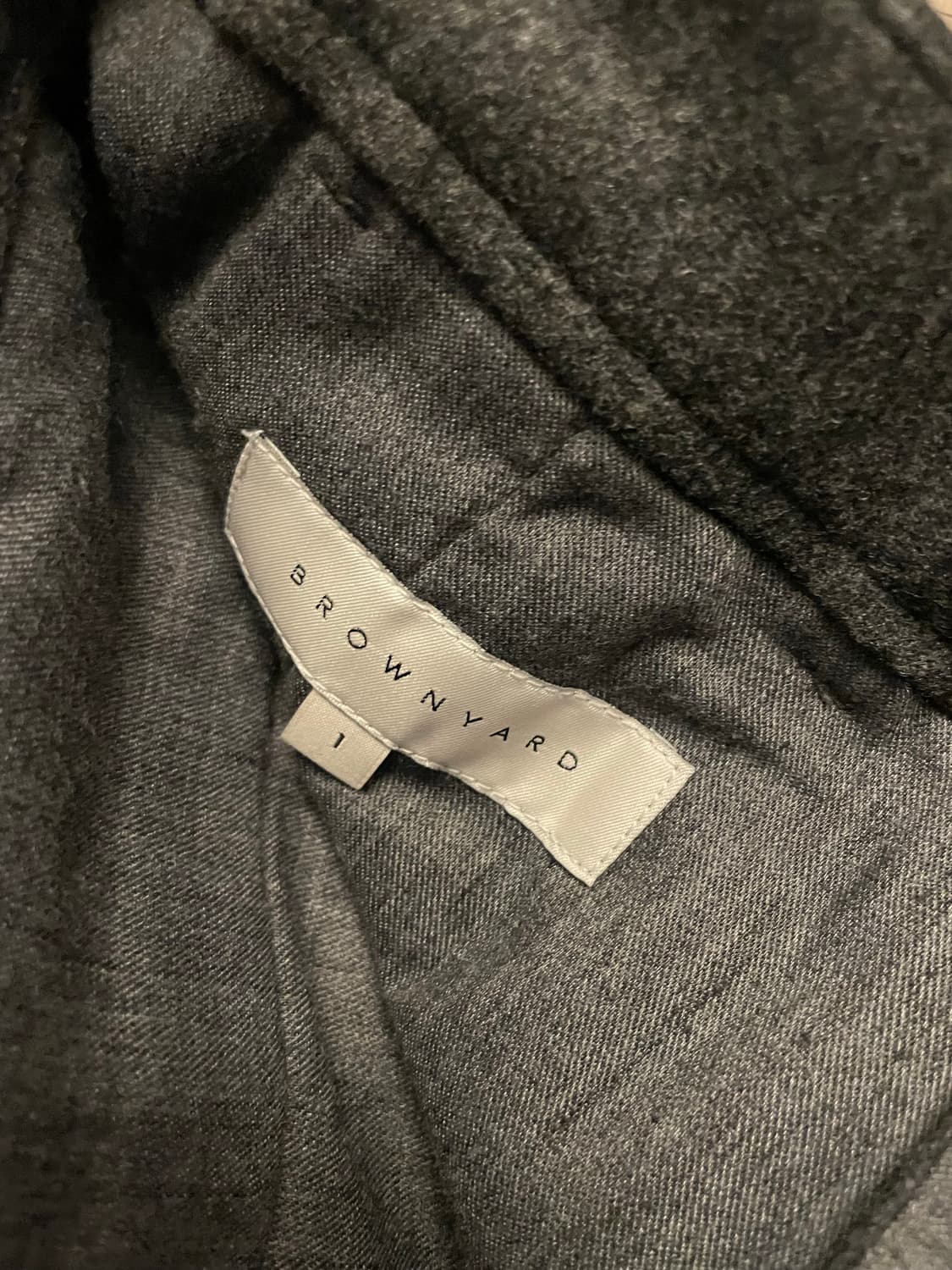 [1] 브라운야드 플란넬 울 셋업 챠콜 상품이미지5