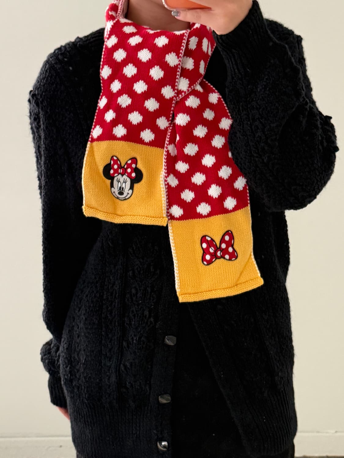 디즈니 미니마우스 도트 머플러 상품이미지1