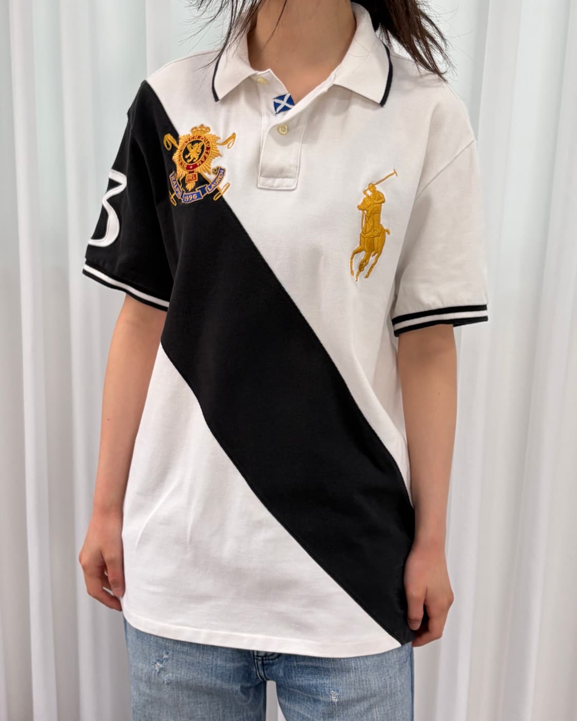 [M]폴로 랄프로렌 빅포니 블랙와치 치프키프 카라 티셔츠 상품이미지1