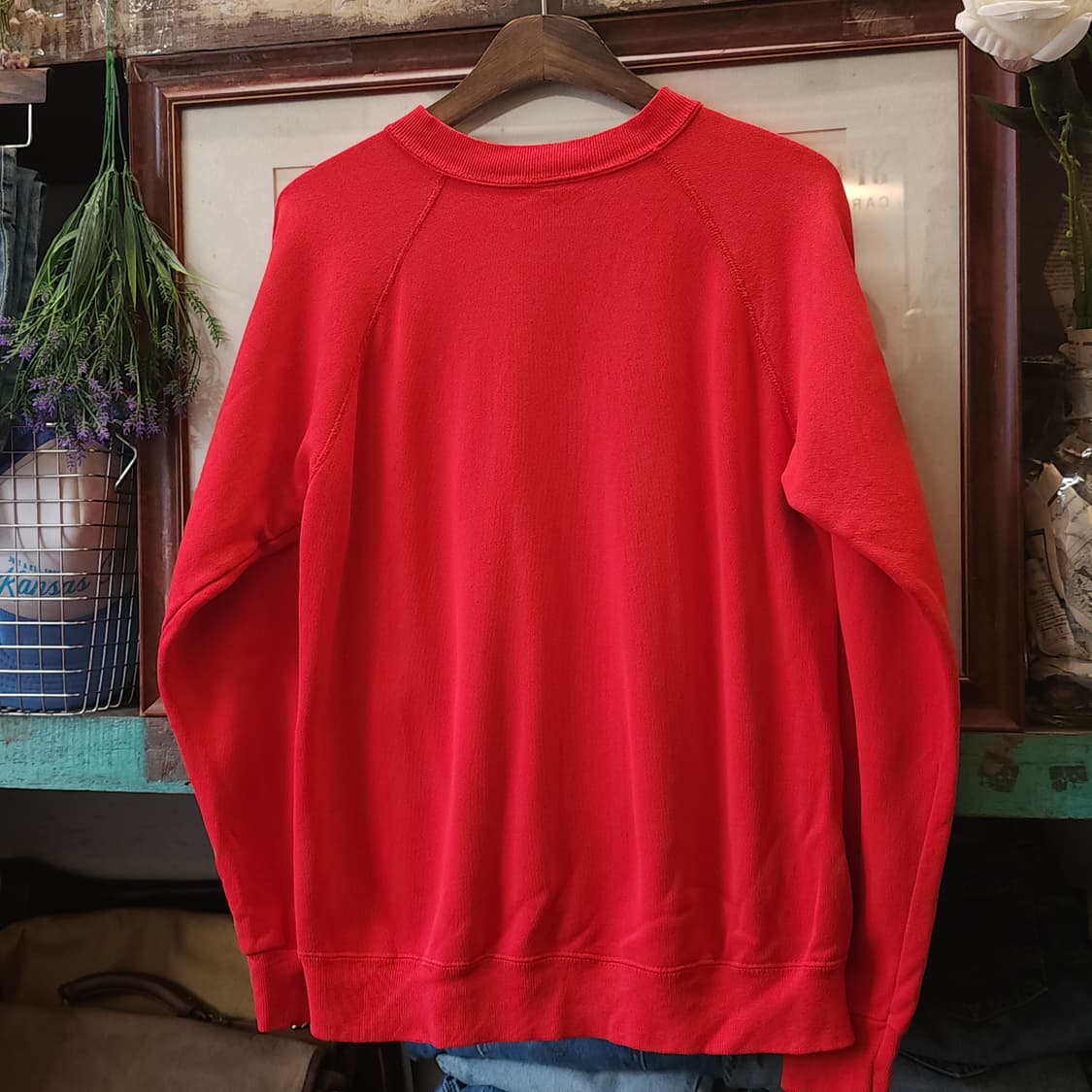 90s 헤인즈 빈티지 스웻셔츠 플레인 스웻셔츠 애플 레드 xl 상품이미지2