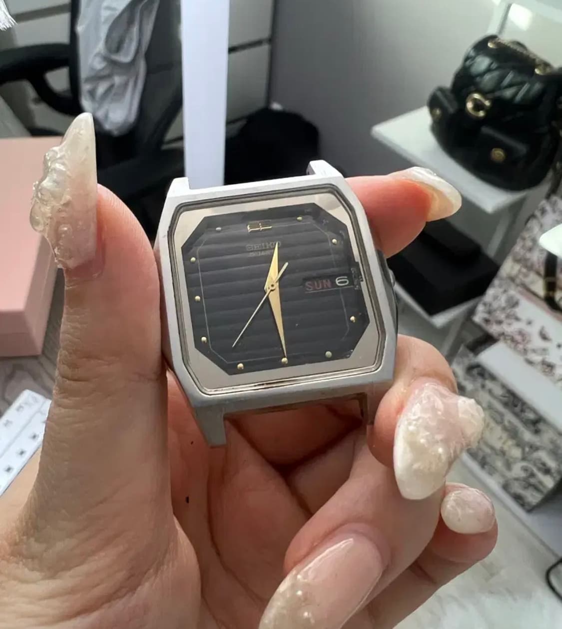 세이코 테레비 쿼츠 스퀘어 상품이미지3