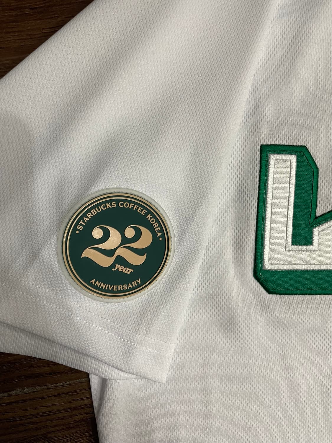 SSG 랜더스 스타벅스 22주년 유니폼 화이트 110 상품이미지3