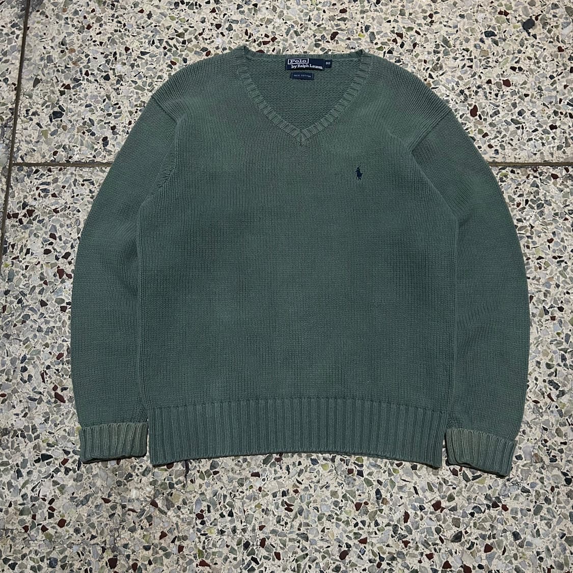 폴로 랄프로렌(POLO RalphLauren)그린 코튼 니트 상품이미지1