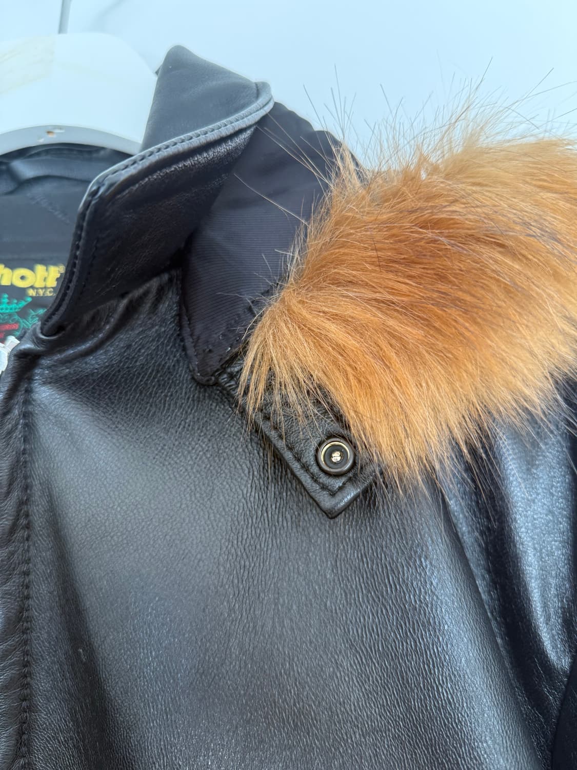 Supreme x schott 24ss 레더 후드 퍼 자켓 상품이미지8