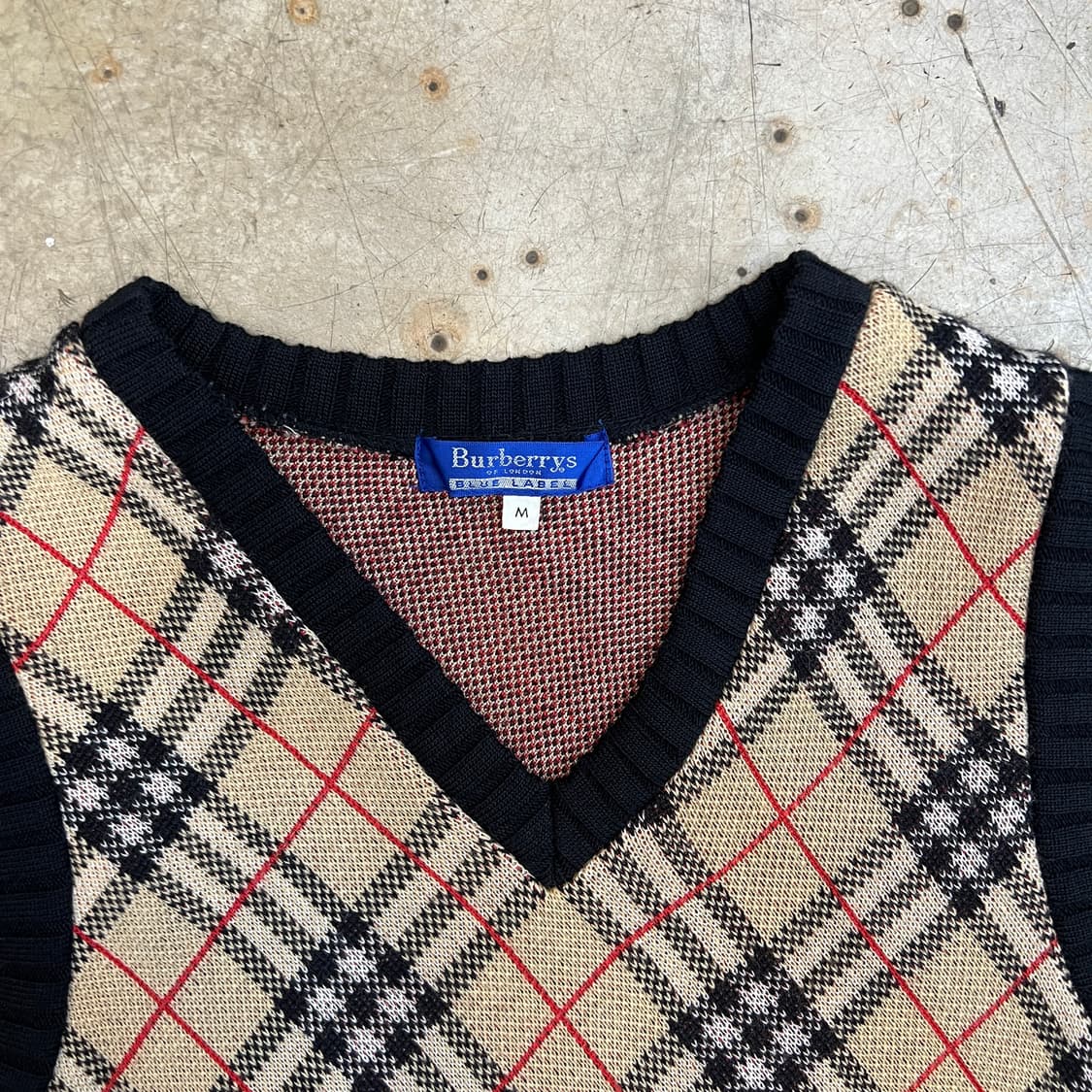 버버리 노바체크 니트 베스트 상품이미지2