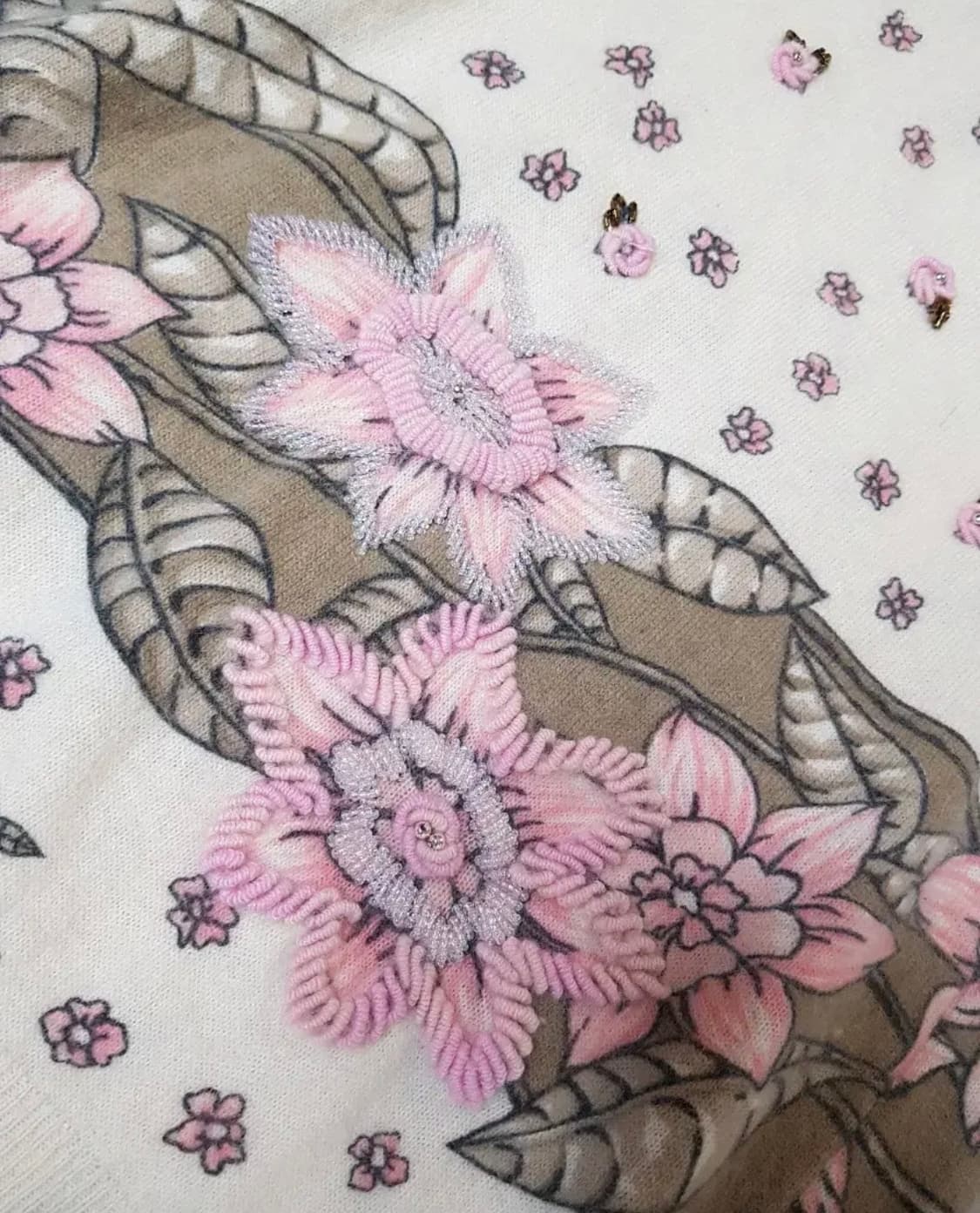 magnolia니트. 일본. 앙고라 자수 비즈 66 상품이미지6