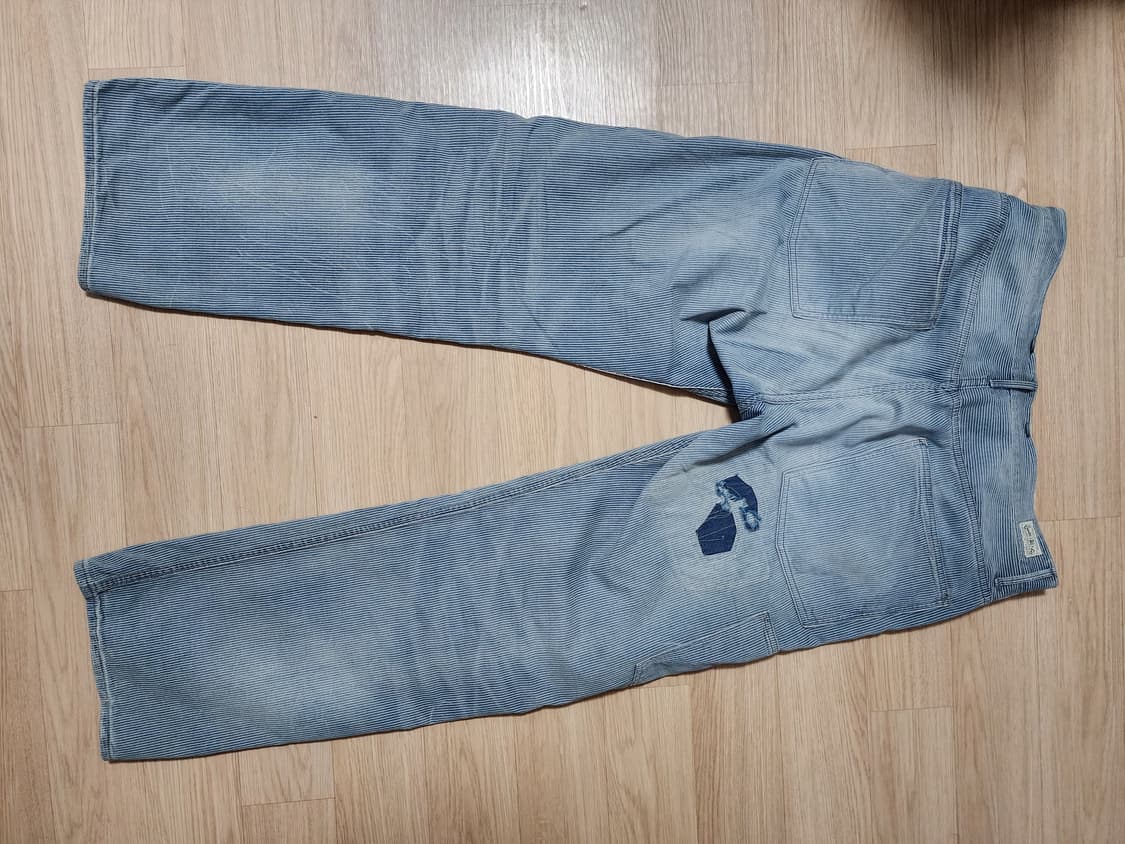 [32x32] 더블알엘(RRL) 빈티지파이브포켓 리페어 인디고 데님 상품이미지3