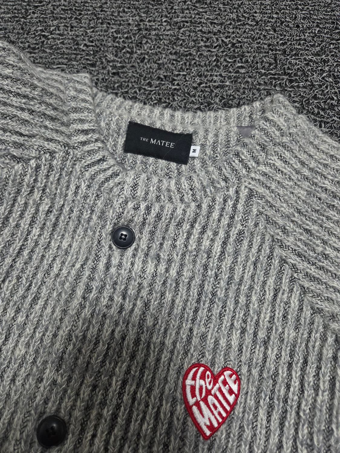 더마티 남성 하트 와펜가디건/M 상품이미지5