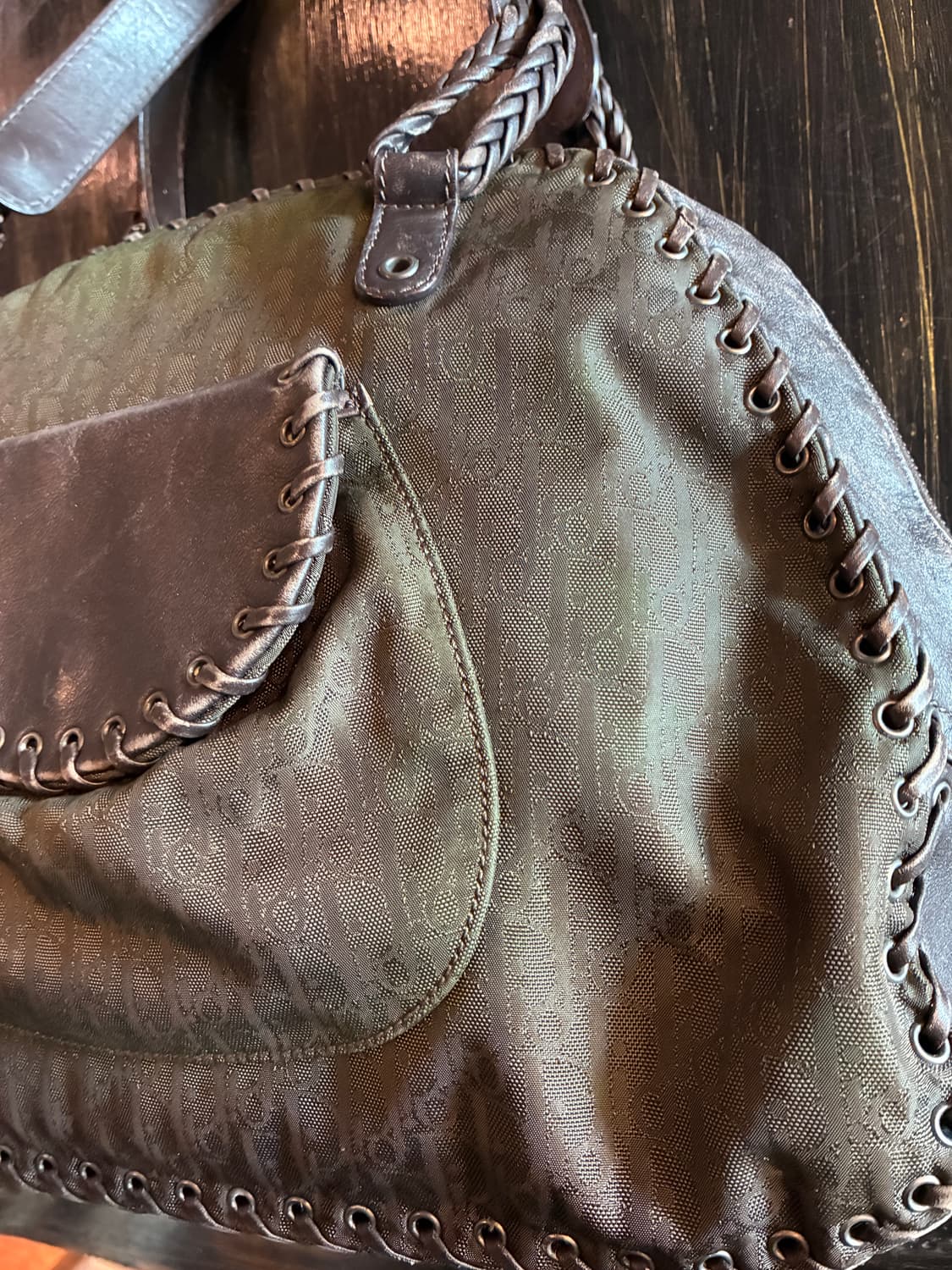 크리스찬 디올 오블리크 에스닉 레더 브레이드 숄더백 상품이미지2