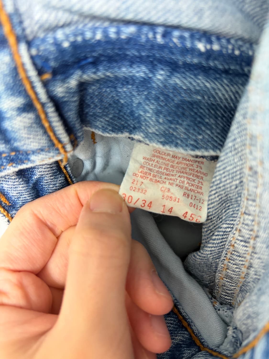 리바이스 531 데님팬츠 (28.4) 상품이미지5